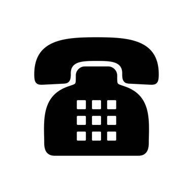 Telefon ikonu vektörü. telefon simgesi vektörü.