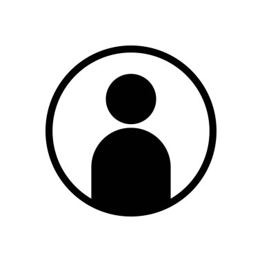 Kullanıcı Simgesi vektörü. İnsan imzası. insanlar simgesi. 