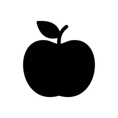 Elma ikonu vektörü. Elma vektör simgesi. Web tasarımınız için elma sembolleri.