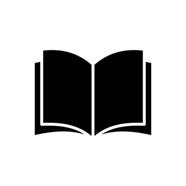 Kitap ikonu vektörü. Kitap simgesi vektörünü aç. Kitap simgesi