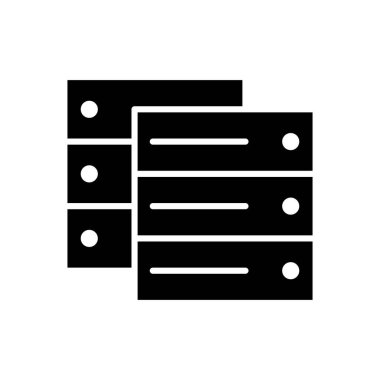 Veritabanı simge vektörü. veritabanı vektörü simgesi