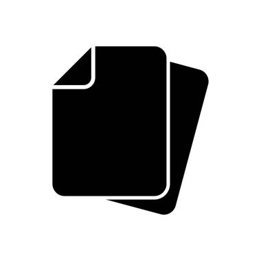 Belge simgesi vektörü. Kağıt ikonu. Dosya Simgesi