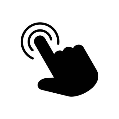 El imleç simgesi. İmleç simgesi vektörü. el imleç simgesi tıklaması