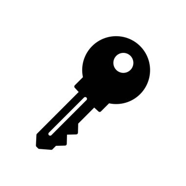 Anahtar simge vektörü. Anahtar vektör simgesi. Anahtar simgesi