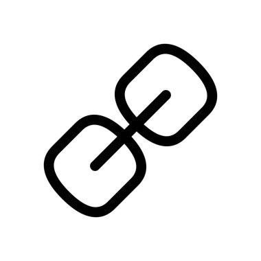 Bağlantı simgesi vektörü. Hiper bağlantı zinciri sembolü.