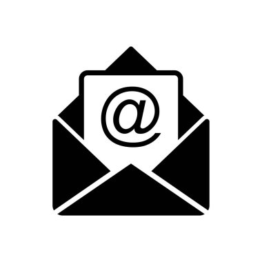 Posta simgesi vektörü. e- posta simgesi vektörü. E- posta simgesi. Zarf illüstrasyonu