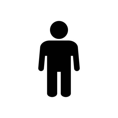 Erkek simgesi vektörü. Erkek ikon vektörü. insan sembolü