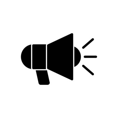 Megafon ikon vektörü. Hoparlör simgesi vektörü.