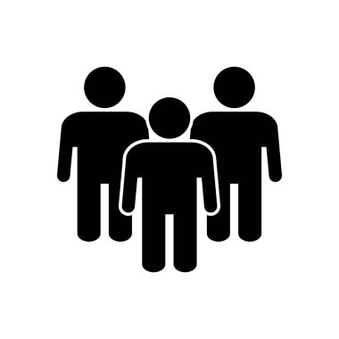 İnsanlar ikon vektörü. Kişi simgesi vektörü. Kullanıcı Simgesi vektörü