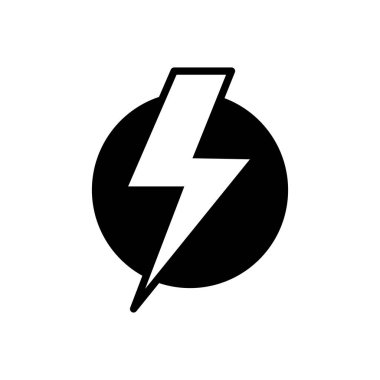 Güç simgesi vektörü. Güç Düğmesi Simgesi. Elektrik gücü.