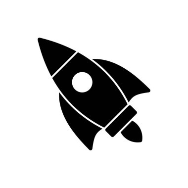 Roket ikon vektörü. Başlangıç simgesi vektörü. 