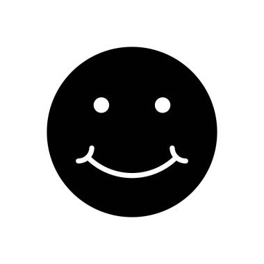 Gülümse ikon vektörü. Gülümseme simgesi. Geri bildirim 