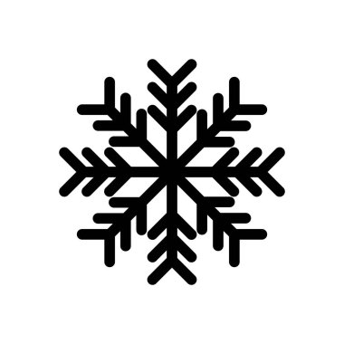 Kar ikonu vektörü. kar Tanesi simgesi vektörü