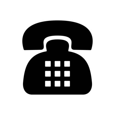 Telefon ikonu vektörü. telefon simgesi vektörü.