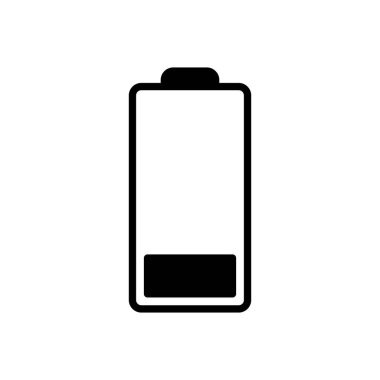 Batarya vektör simgesi. Şarj seviyesi. pil yükleme simgesi