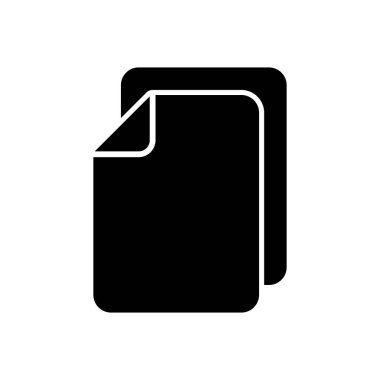 Belge simgesi vektörü. Kağıt ikonu. Dosya Simgesi