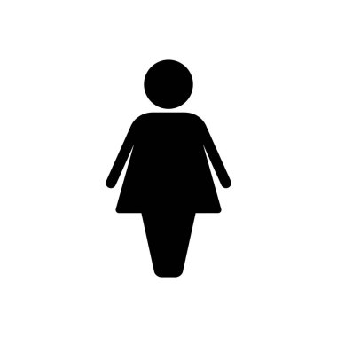Kadın ikon vektörü. kadın simge vektörü