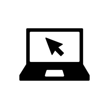 Dizüstü bilgisayar simgesi vektörü. bilgisayar simgesi vektörü