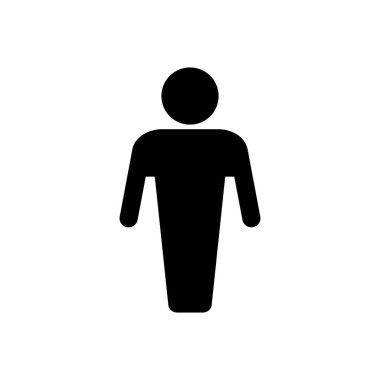 Erkek simgesi vektörü. Erkek ikon vektörü. insan sembolü