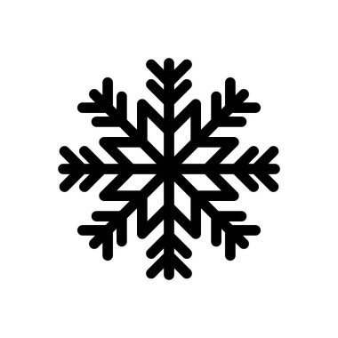 Kar ikonu vektörü. kar Tanesi simgesi vektörü