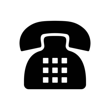 Telefon ikonu vektörü. telefon simgesi vektörü.