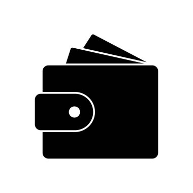 Cüzdan simgesi vektörü. cüzdan vektör simgesi