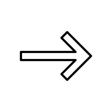 Ok simgesi vektörü. Ok sembolü. Web tasarımınız için ok işareti.