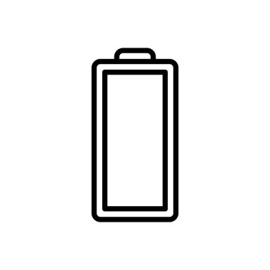 Batarya vektör simgesi. Şarj seviyesi. pil yükleme simgesi