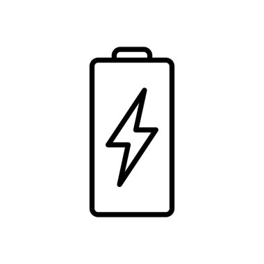 Batarya vektör simgesi. Şarj seviyesi. pil yükleme simgesi