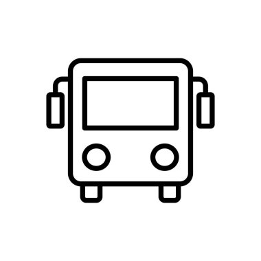 Otobüs simgesi vektörü. bus vektör simgesi