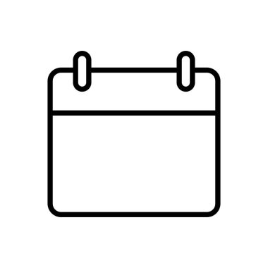 Takvim simgesi vektörü. Takvim sembolü. takvim vektör simgesi