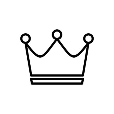 Crown ikon vektörü. taç vektör simgesi