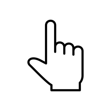 Simge vektörüne elle tıkla. işaret simgesi vektörü. el imleç simgesi vektörü