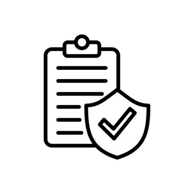 Sigorta ikonu vektörü. sigorta sembolü vektörü