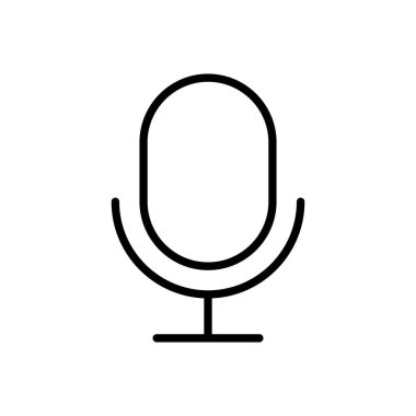 mikrofon ikon vektörü. karaoke simgesi vektörü