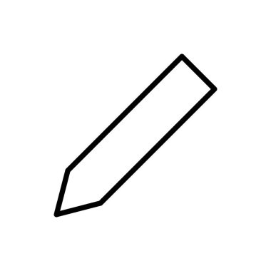 Kalem simgesi vektörü. kalem sembolü. Simge vektörünü düzenle