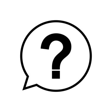 Soru simgesi vektörü. soru işareti vektörü.