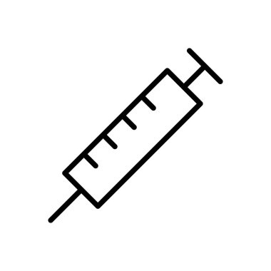 Şırınga ikon vektörü. enjeksiyon simgesi vektörü.