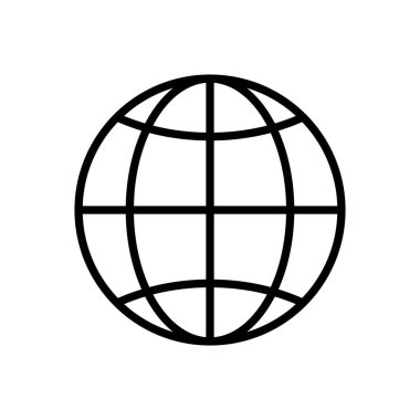 Web simgesi vektörü. Web simgesine git. Web tıklama simgesi