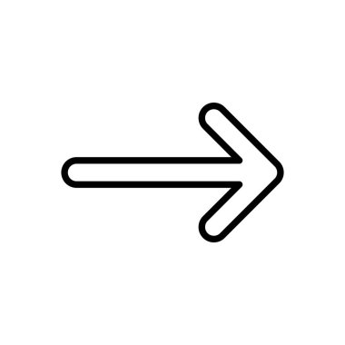 Ok simgesi vektörü. Ok sembolü. Web tasarımınız için ok işareti.