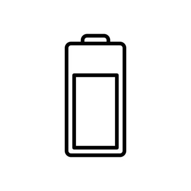 Batarya vektör simgesi. Şarj seviyesi. pil yükleme simgesi