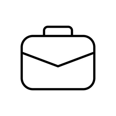 Evrak çantası ikon vektörü. Bavul simgesi. bagaj sembolü.