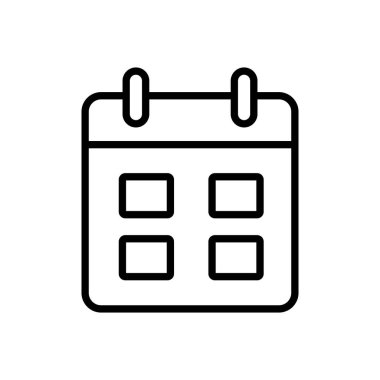 Takvim simgesi vektörü. Takvim sembolü. takvim vektör simgesi
