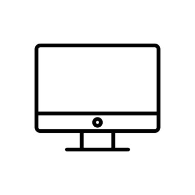 Bilgisayar simgesi vektörü. bilgisayar izleyici simgesi vektörü.