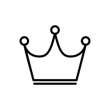 Crown ikon vektörü. taç vektör simgesi