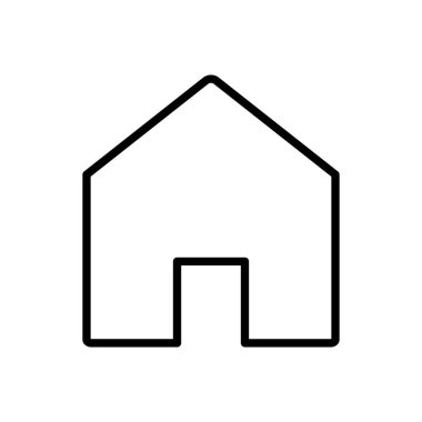 Ev ikonu vektörü. Ev simgesi vektörü