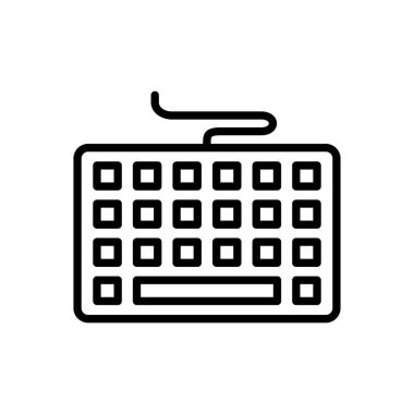 Klavye simgesi vektörü. Klavye vektör sembolü