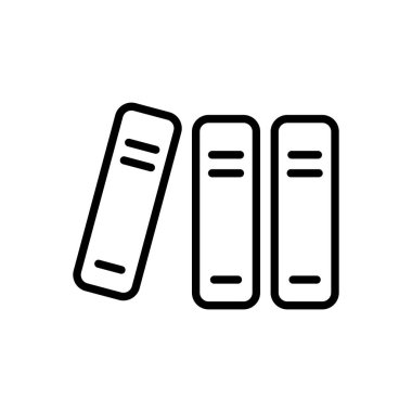 Kütüphane simgesi vektörü. eğitim simgesi vektörü