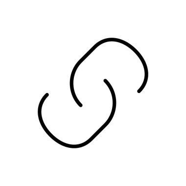 Bağlantı simgesi vektörü. Hiper bağlantı zinciri sembolü.