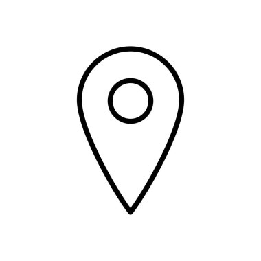 Pin simgesi vektörü. Konum simgesi vektörü. hedef simgesi. harita iğnesi